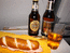 Третий завтрак в самолете Lufthansa - бутерброд, вино классное и пиво немецкое